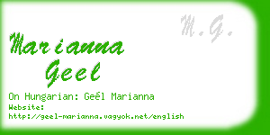 marianna geel business card